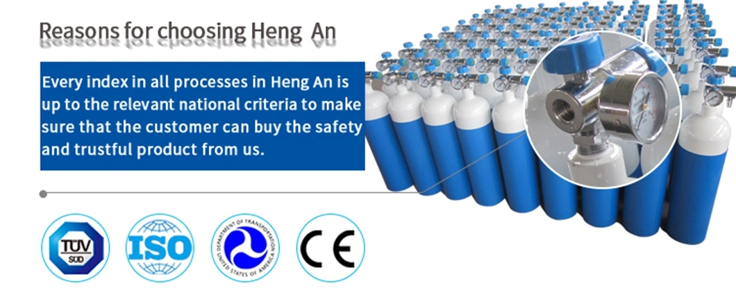 Aluminium CO2 Aluminum Cylinder for Fire Extinguisher with CE Approval