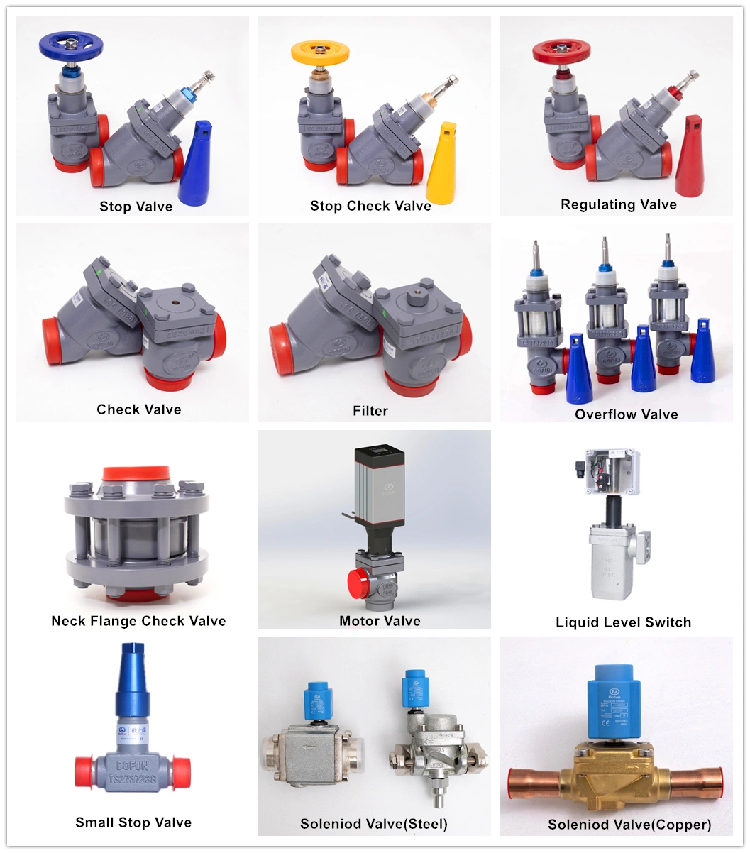 Use for Ammonia System, Freon System Cold Storage Refrigeration Carbon Dioxide Stop Valve