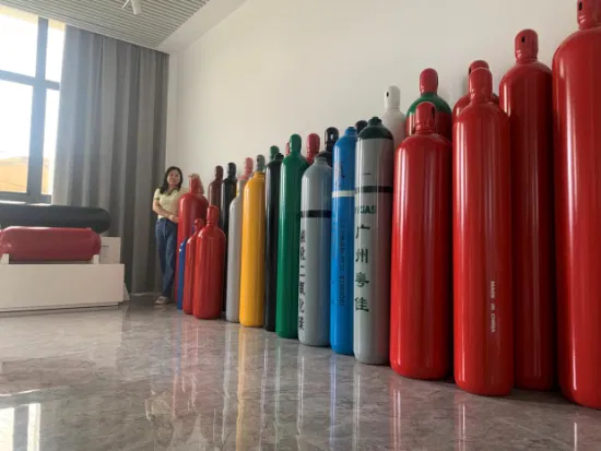 50L Seamless Steel Gas Cylinder Industrial Gas Cylinders for Argon/Nitrogen /Oxygen Gas Storage